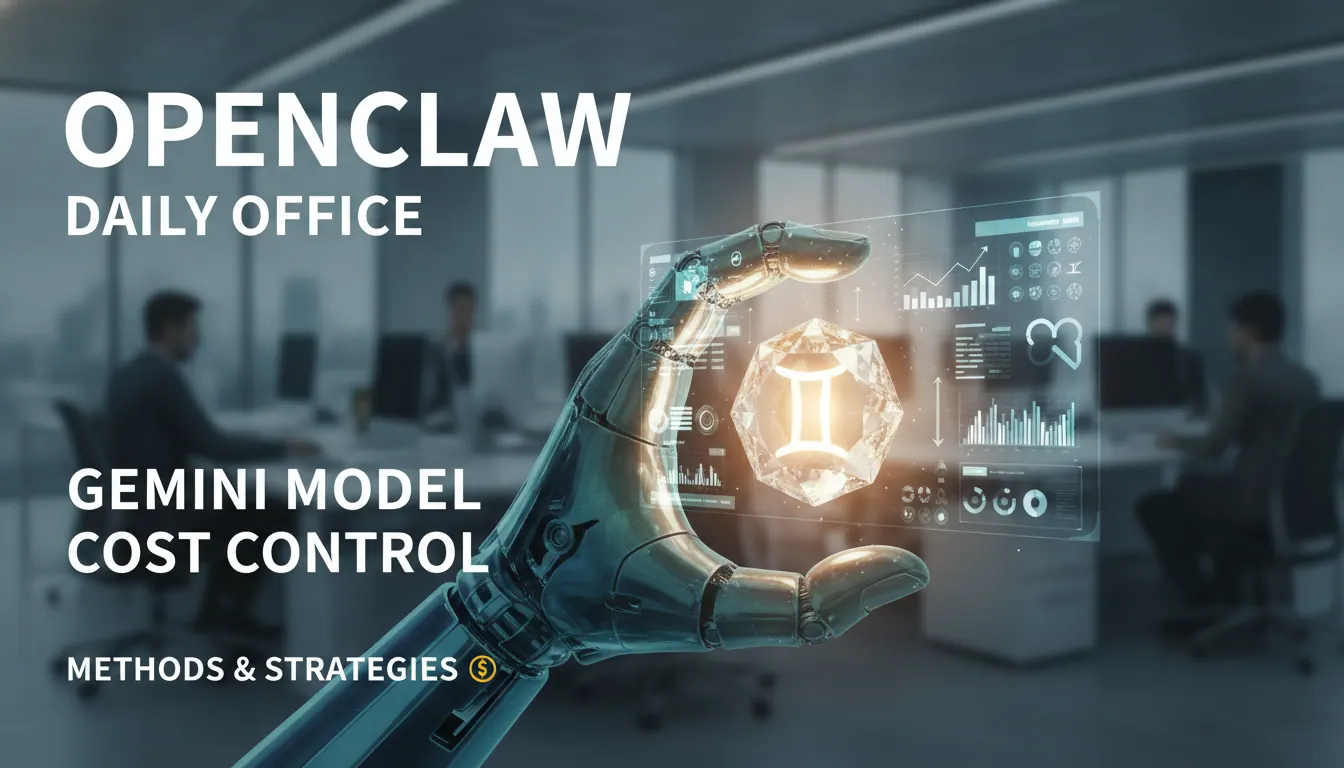 OpenClaw日常办公使用Gemini模型的成本控制方法